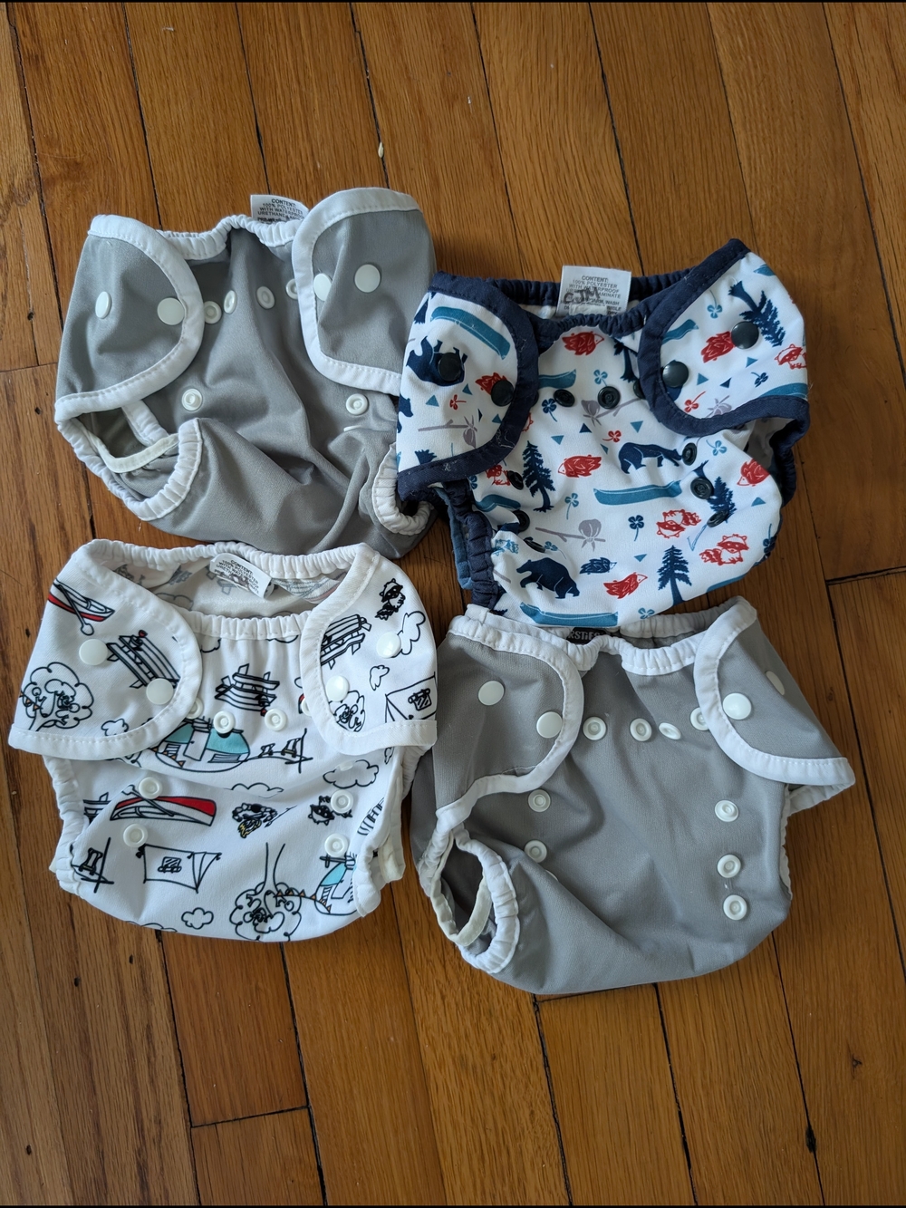 Thirsties Reusable Cloth Diaper Covers - Size 1 (Set Of 4)